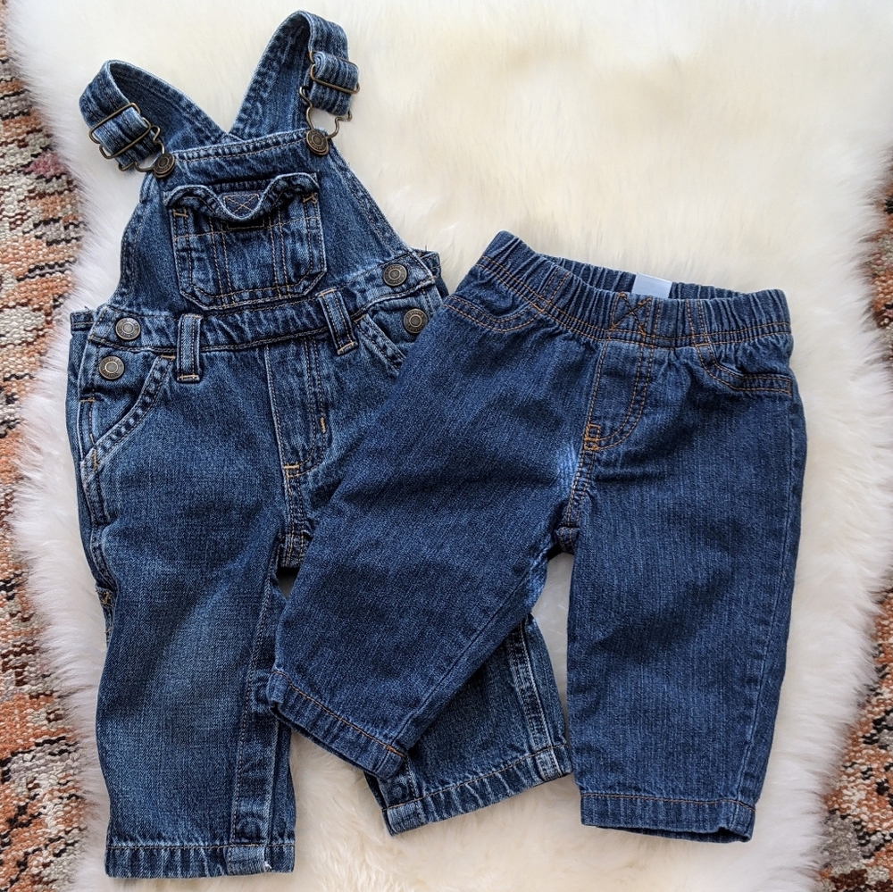 🐇Carter's Denim Overalls + Pants